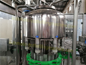 Small Capacity Fully Automatic Bottle Filling Machines 3 In 1 For Still / Flavor Water CGF8-8-3