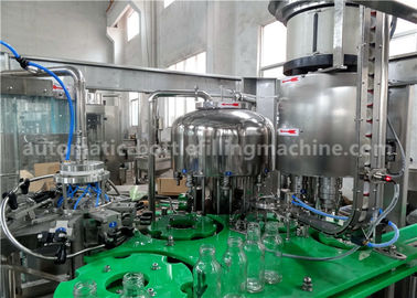 Glass Automatic Bottle Filling Machine Perfect CIP System With Screw Cap For Small Plant