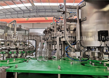 4000BPH Sparkling Water / Coke Cola Filling Machine Carbonated Beverage Glass Bottle Filler
